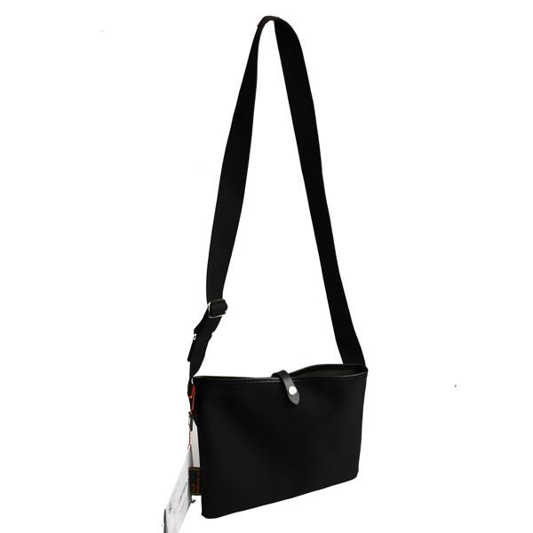 ビリンガム Billingham サコッシュ フラット ショルダーバッグ ブラック ラバーボンディン...