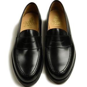 クロケット＆ジョーンズ CROCKETT&JONES ボストン２ ブラック 6224 クラシック コインロファー カーフスキン レザーソール｜eton