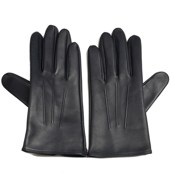 デンツ メンズ DENTS ヘアシープ タッチスクリーングローブ 15-1100 ネイビー プレーン...