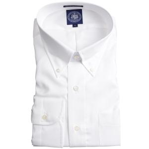 Jプレス メンズ J.PRESS MEN'S ボタンダウンシャツ 80/2スーピマピンオックス プレミアムプリーツ（形態安定機能）ホワイト