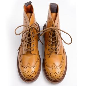 トリッカーズ TRICKER'S カントリーブーツ ウィングチップ レース