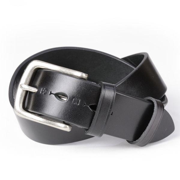 キース KIETH オイルド栃木レザーベルト ブラック 40mm幅肉厚 固定サイズ メンズカジュアル...