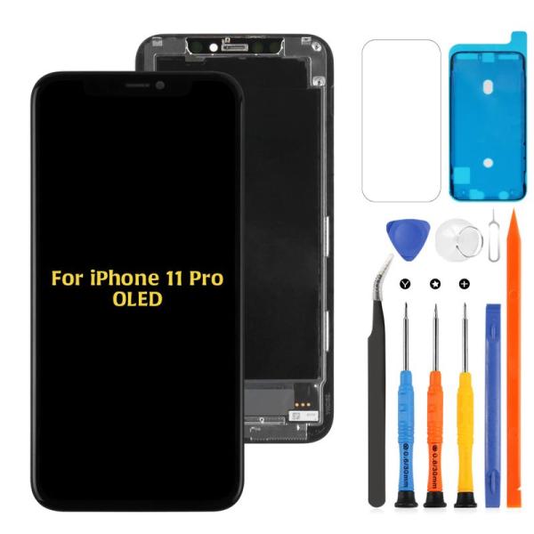 スマートフォンパーツ SRJTEK For iPhone 11 Pro 専用液晶パネル (OLED)...