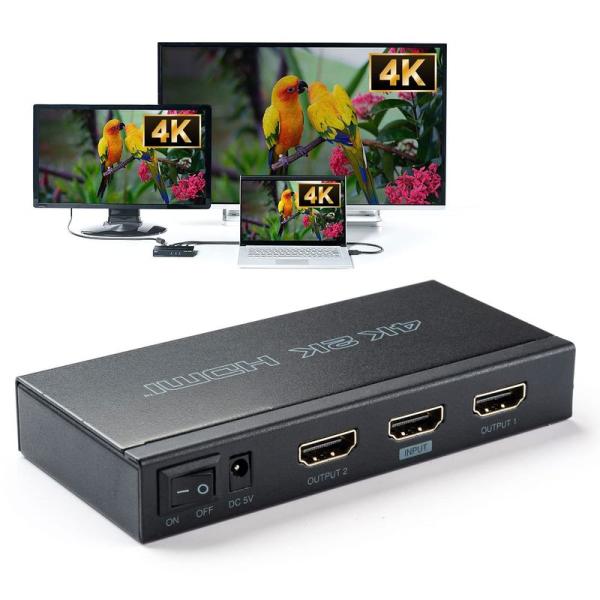 イーサプライ HDMI分配器 1入力 2出力 4K/60Hz HDR非対応 HDCP2.2 同時出力...