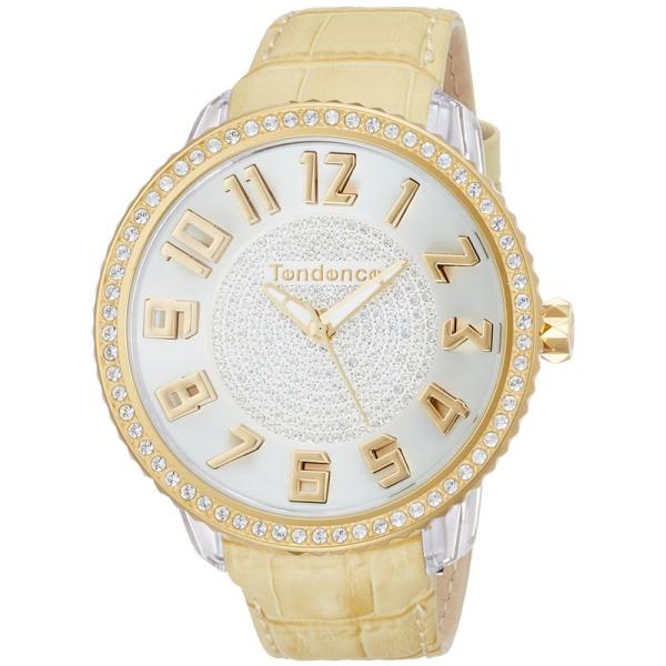 テンデンス 腕時計 Glam グラム ホワイト ポリカーボネイト ミネラルガラス クォーツ 48.5...