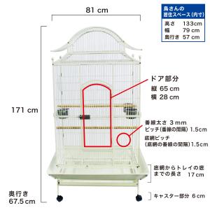 バードケージ 鳥かご IRCGB057の詳細画像2