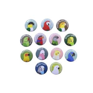 【オカメインコ】オリジナル缶バッジの詳細画像1