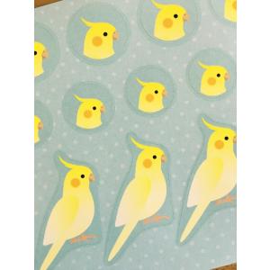【オカメインコ】オリジナルシールの詳細画像1