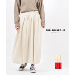 ザ シンゾーン ニット ロングスカート ニットレーススカート KNIT LACE