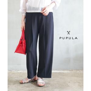 PUPULA（ププラ） サーキュラーニットフリース ワイドパンツ PUPULA