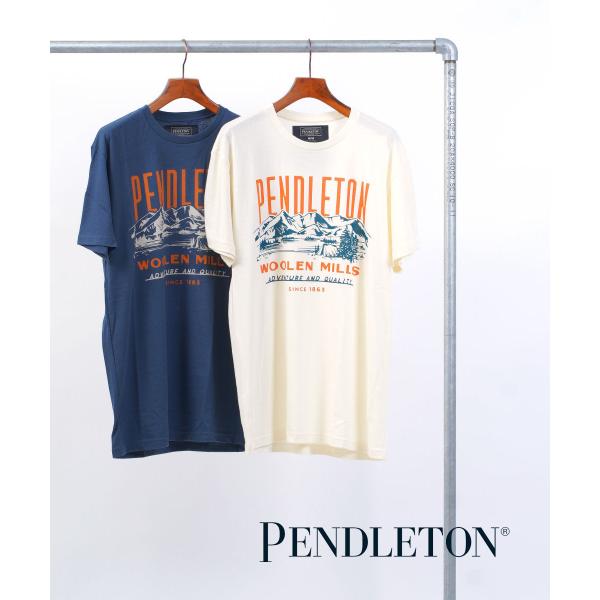 ペンドルトン Tシャツ 半袖 カットソー S/S クラシックマウンテンTee PENDLETON レ...
