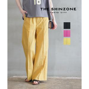 ザ シンゾーン センタープレスパンツ フレアパンツ LINEN COMMON PANTS THE SHINZONE レディース 国内正規品｜etre