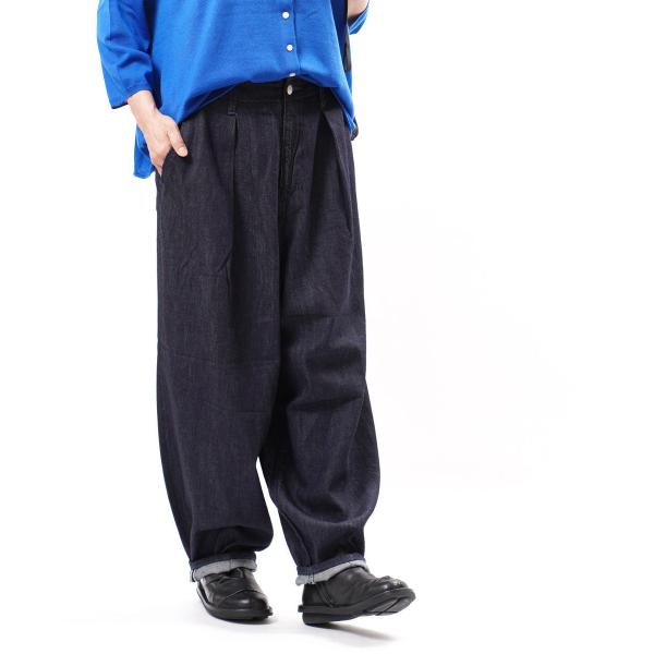 サキュウ コクーンパンツ デニムパンツ 8ozデニム caqu レディース 国内正規品 爆買