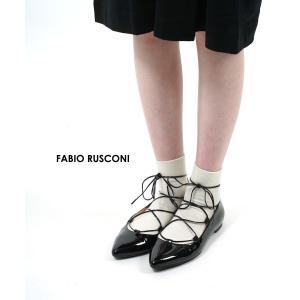 FABIO RUSCONI（ファビオルスコーニ） レースアップシューズ フラット