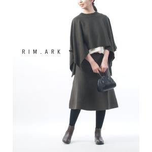 リムアーク rim.ark ニットワンピース RIM.ARK(リムアーク) レイヤード風 配色 ロングワンピース レイヤード