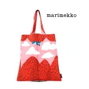 マリメッコ トートバッグ エコバッグ ファブリックバッグ MANSIKKAVUORET BAG 33×34 marimekko レディース 国内正規品 メール便可能5｜etre