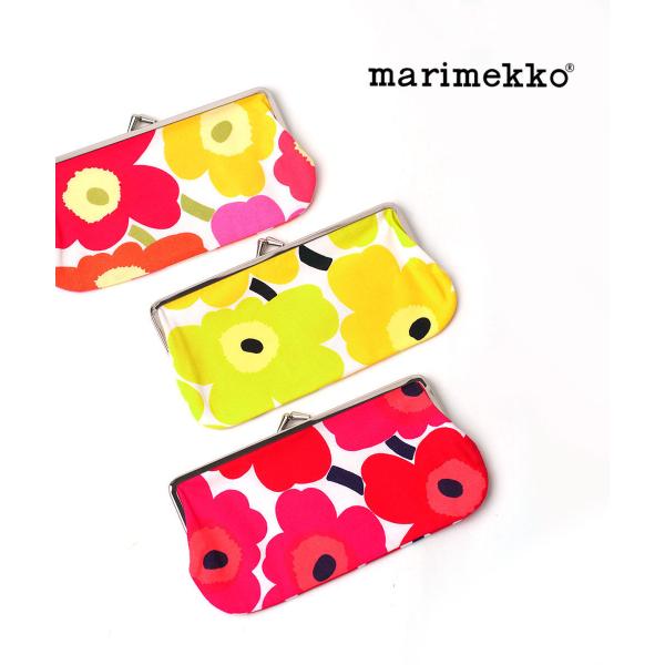マリメッコ がま口ポーチ SILMALASIKUKKARO MINI UNIKKO marimekk...