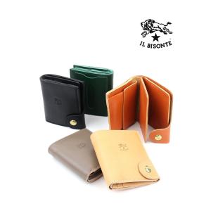 IL BISONTE（イルビゾンテ） 財布 二つ折り レザー 本革 キャメル