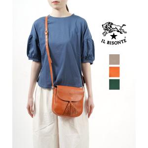 IL BISONTE（イルビゾンテ） IL BISONTE BIGロゴ レザー ショルダー