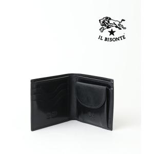 IL BISONTE（イルビゾンテ） クロコ型押しレザー がま口財布