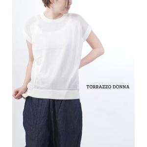 Torrazzo Donna（トラッゾドンナ） ウール混ポリエステル長袖 クルー