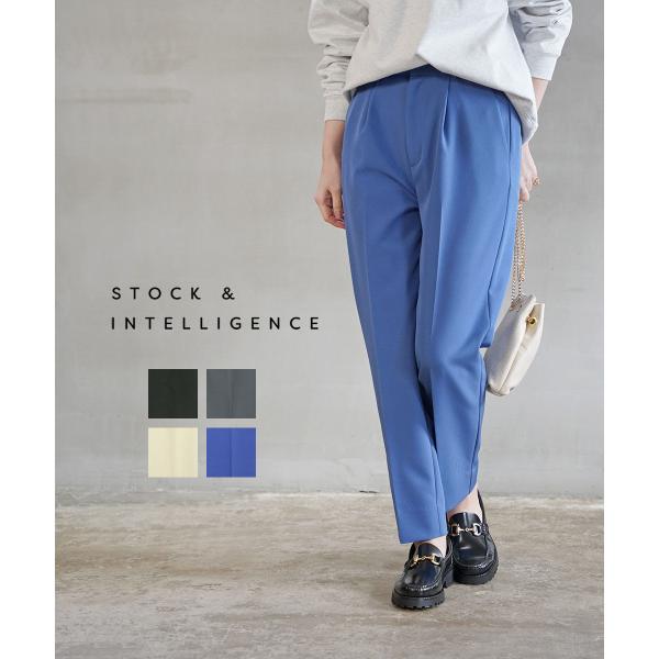 ストックアンドインテリジェンス センタープレス テーパードパンツ STOCK&amp;INTELLIGENC...