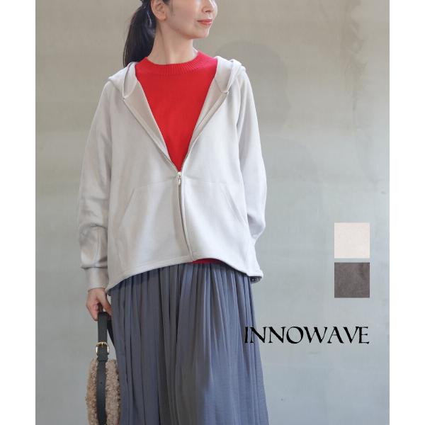 イノウェーブ マシュマロスウェード ジップパーカー INNOWAVE レディース 国内正規品 爆買