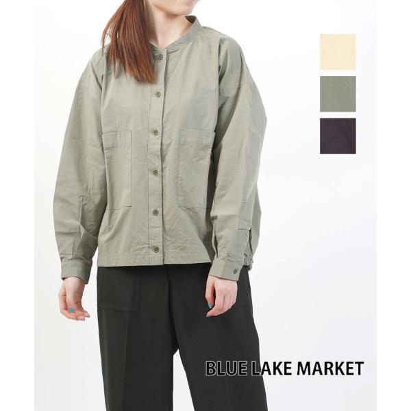 ブルーレイクマーケット バックゴムギャザーシャツ BLUE LAKE MARKET レディース 国内...