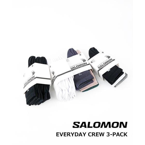 サロモン EVERYDAY CREW 3-PACK SALOMON 2025秋冬新作 レディース メ...