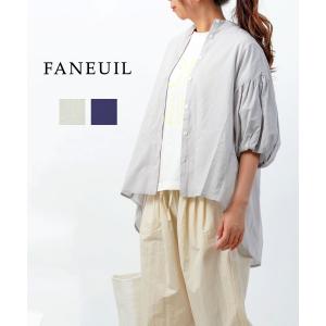 Faneuil ファヌル ストライプ フード付き プルオーバー ブラウス 日本 