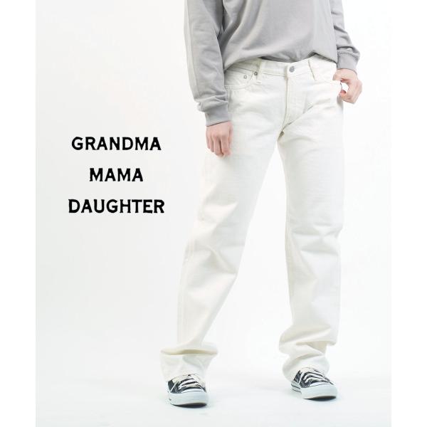 グランマ・ママ・ドーター ホワイトデニムパンツ GRANDMA MAMA DAUGHTER by K...