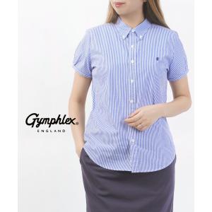 ジムフレックスフレンチBL JL93 リネン100% 日本製 GYMPHLEX（ジムフレックス） フレンチスリーブシャツ ボタンダウン半袖