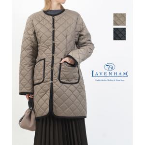 LAVENHAM（ラベンハム） ノーカラー ロングコート SHERPA PALGRAVE