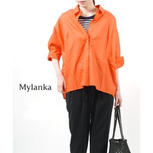 ミランカ チノストレッチ ハイライズワイドパンツ MyLanka 2018春夏