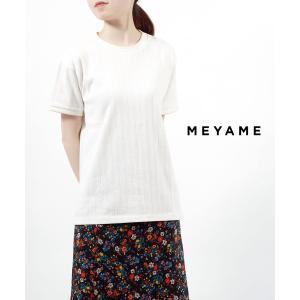 メヤメ Tシャツ カットソー EMBROIDERED TEE MEYAME レディース 国内正規品｜etre