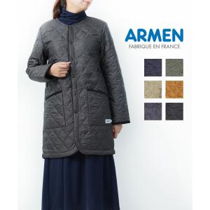 アーメン ヒートキルティング×フリース ロングコート ARMEN レディース 国内正規品｜etre