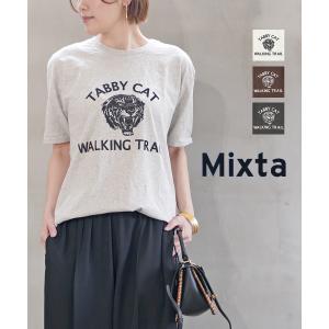 ミクスタ TABBY CAT SS CREWNECK T-SHIRTS Mixta 2024春夏新作 レディース メンズ 国内正規品 メール便可能5｜etre