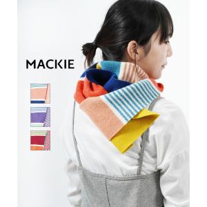ロバートマッキー マルチボーダー マフラー ROBERT MACKIE レディース