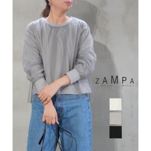 ZAMPA（ザンパ） 綿ナイロンタイプライタードロストシャツ レディース