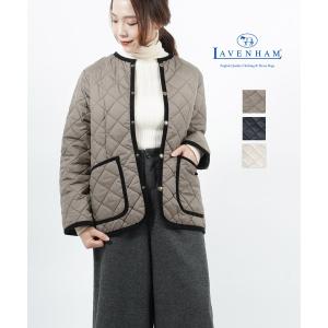 LAVENHAM（ラベンハム） ノーカラー ロングコート SHERPA PALGRAVE