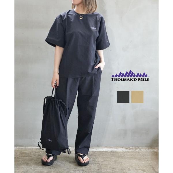 サウザンドマイル ショートスリーブTシャツ＆ロングパンツセットアップ THOUSAND MILE レ...
