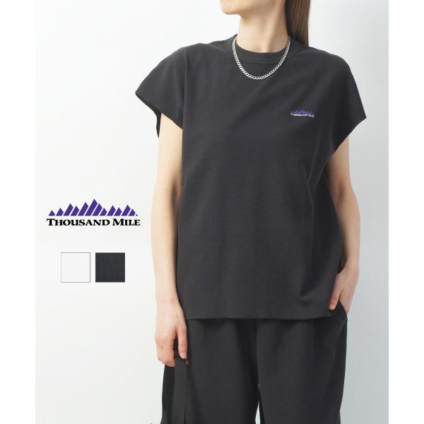 サウザンドマイル テックワッフル フレンチスリーブTシャツ THOUSAND MILE 2026春夏...