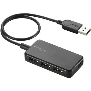 USBハブ エレコム U2HS-A402BBK [USB2.0ハブ/バスパワー/タブレット向け/4ポート/ブラック]｜etrend-y