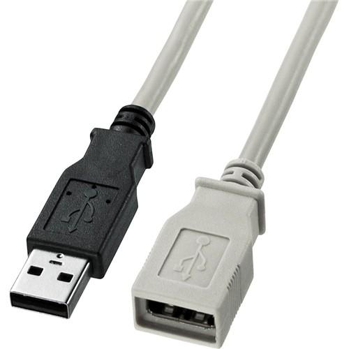 USBケーブル サンワサプライ KU-EN5K [USB延長ケーブル(5m・ライトグレー)]