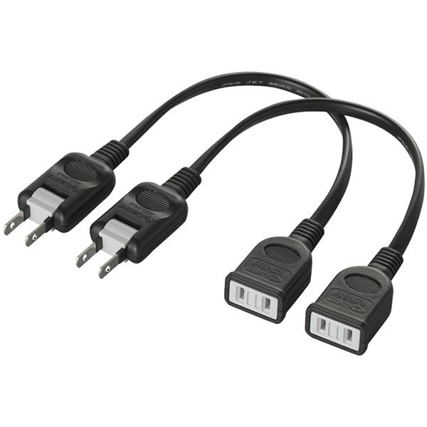 電源ケーブル バッファローコクヨサプライ iBUFFALO BSTAPEX02BKX2 [電源延長ケ...