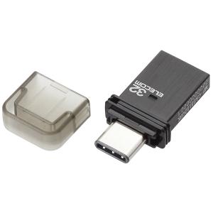 USBメモリ エレコム MF-CAU3132GBK [USBメモリ/USB3.0対応/Type-C/32GB/ブラック]｜etrend-y