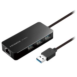 USBハブ アイオーデータ US3-HB3ETG US3-HB3ETG [ギガビットLANアダプター搭載 USB 3.0ハブ]｜etrend-y