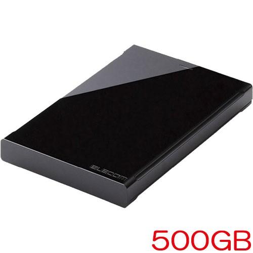 ポータブルHDD エレコム ELP-CED005UBK [ポータブルHDD USB3.0 500GB...