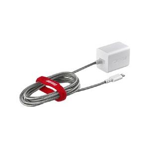 USB充電器 バッファローコクヨサプライ iBUFFALO BSMPA2403LC1WH [2.4A USB充電器 Lightning一体 1.5m ホワイト]｜etrend-y