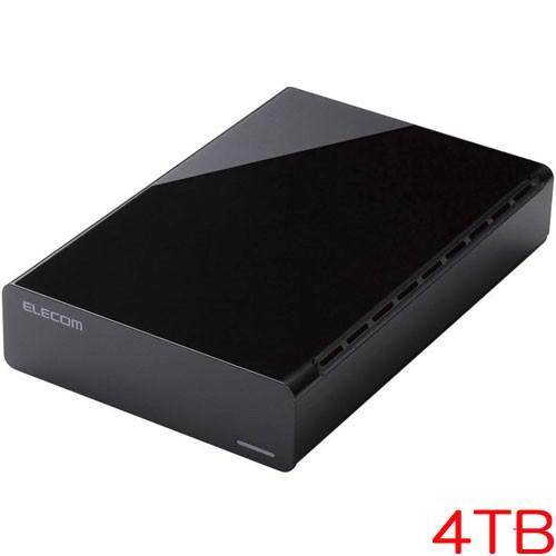外付HDD エレコム ELD-CED040UBK [USB3.0外付HDD/4TB/Black/法人...